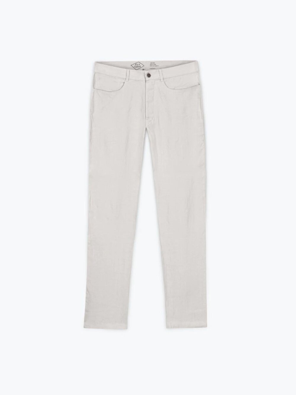 Alex Crane Cham Linen Pants Bone SZ 28